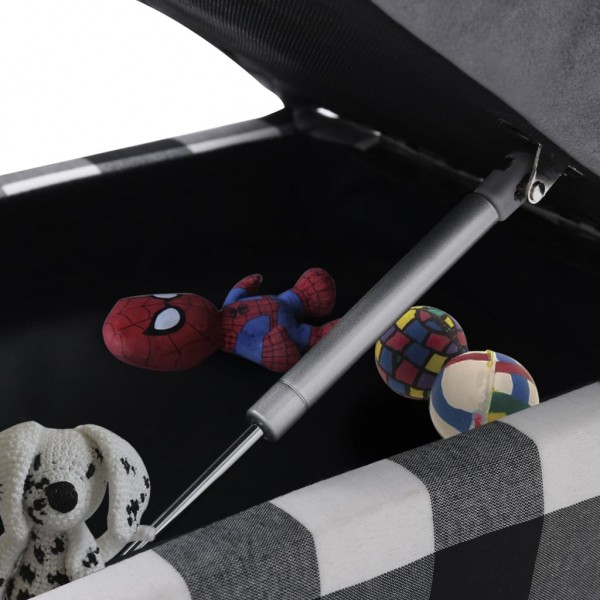 Sofá para perro gris felpa 57x34x36 cm M 4