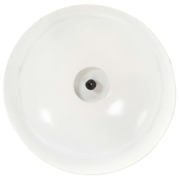 Lámpara colgante industrial 58 cm blanca E27 M 5