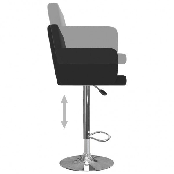 Bancos de bar 2 pcs couro artificial preto M 5