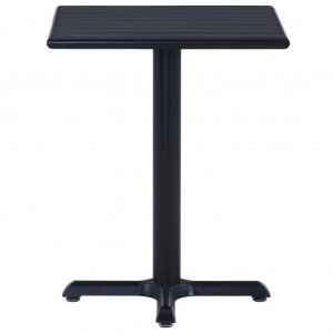 Mesa de jardín negra 60x60x75 cm H