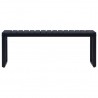 Banco de jardín 120.50 cm tablero PS negro 2