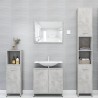 Armario de baño madera contrachapada gris hormigón 30x30x95 cm 5