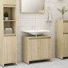 Armario de baño madera contrachapada color roble 60x33x61 cm 1