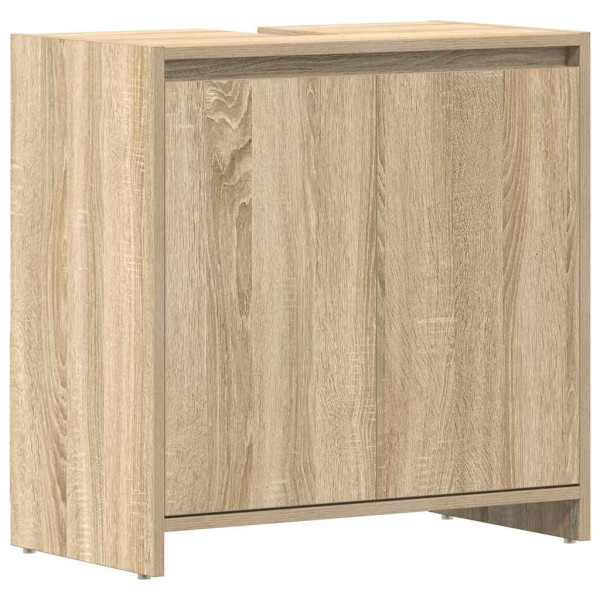 Armario de baño madera contrachapada color roble 60x33x61 cm M 2