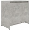 Armario de baño madera contrachapada gris hormigón 60x33x61 cm 2