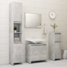 Armario de baño madera contrachapada gris hormigón 60x33x61 cm 5