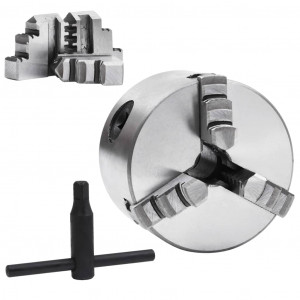 Mandril de torno autocentrante de 3 mordazas 80 mm acero H