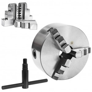 Mandril de torno autocentrante de 3 mordazas 160 mm acero H