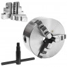 Mandril de torno autocentrante de 3 mordazas 160 mm acero 2