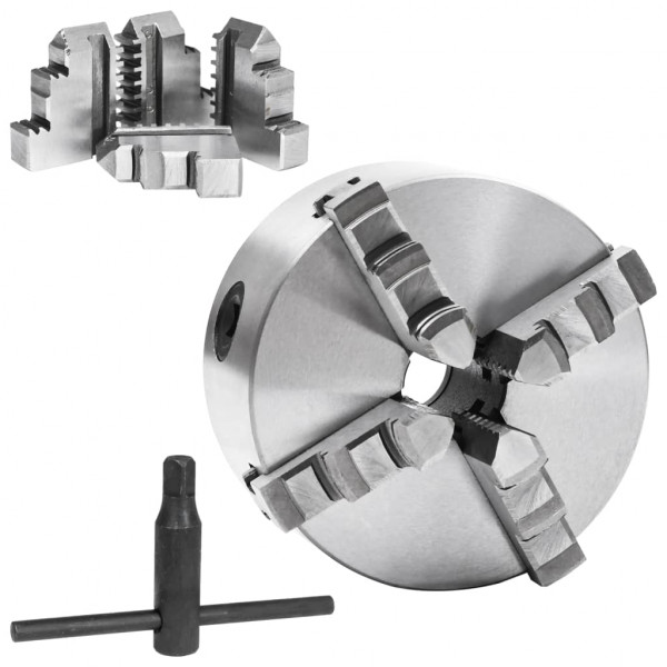 Bucha de torno autocentrante com 4 grampos 125 mm aço M 2