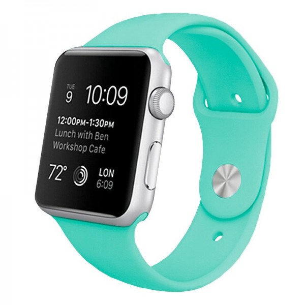 Correa COOL para Apple Watch Series 1 / 2 / 3 / 4 / 5 / 6 / 7 / 8 / 9 / SE (38 / 40 / 41 mm) Goma Mint D