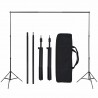 Kit estúdio fotográfico c/ 5 fundos coloridos e moldura ajustável 5