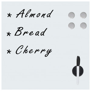 Pizarra magnética de pared vidrio 40x40 cm H