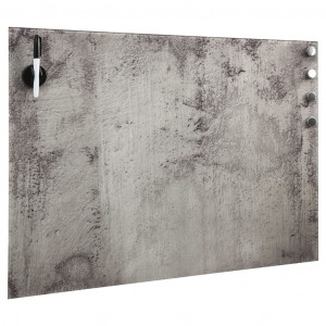 Pizarra magnética de pared vidrio 50x30 cm H