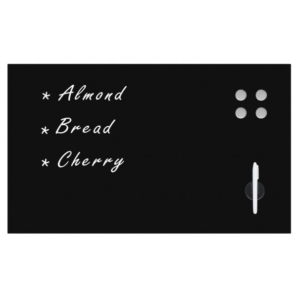 Quadro negro magnético em vidro para parede 100x60 cm M 2