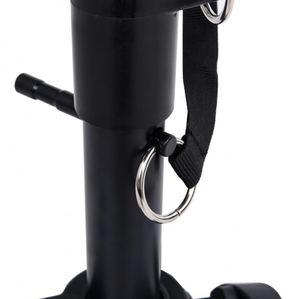 Taburete de tambor ajustable redondo negro M 5