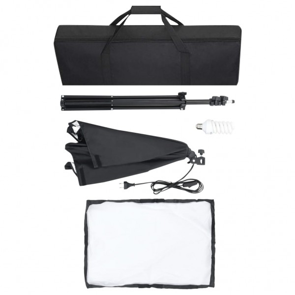 Iluminação de estúdio profissional 2 pcs 40x60 cm aço preto M 5