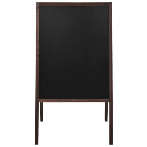 Quadro negro vertical de dupla face em madeira de cedro 60x80cm H