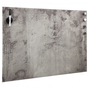 Pizarra magnética de pared vidrio 80x60 cm H