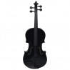 Conjunto completo violino c/ arco e apoio de queixo 4/4 preto 4
