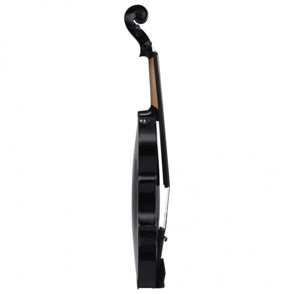 Conjunto completo violino c/ arco e apoio de queixo 4/4 preto M 5