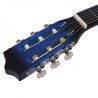 Guitarra clássica iniciantes/crianças com saco 1/2 34 azul 5