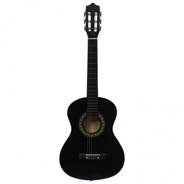 Guitarra clásica principiante y niño con funda negro 1/2 34 M 3