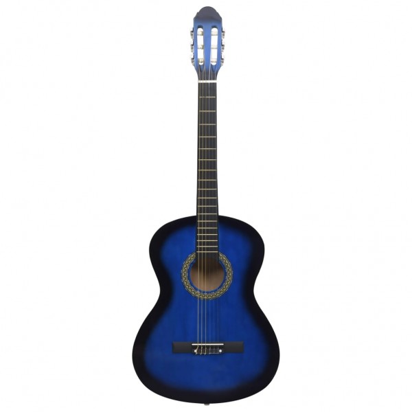 Guitarra clássica para iniciantes 4/4 39 madeira de tilia azul M 2