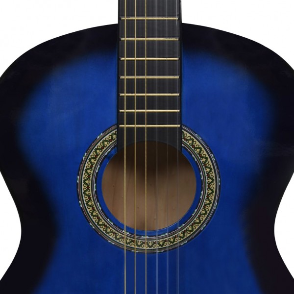 Guitarra clássica para iniciantes 4/4 39 madeira de tilia azul M 5