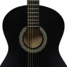 Guitarra clássica para iniciantes 4/4 39 madeira tilia preto 5