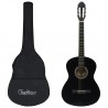Set de guitarra clásica para principiante 12 pzas negro 4/4 39 1