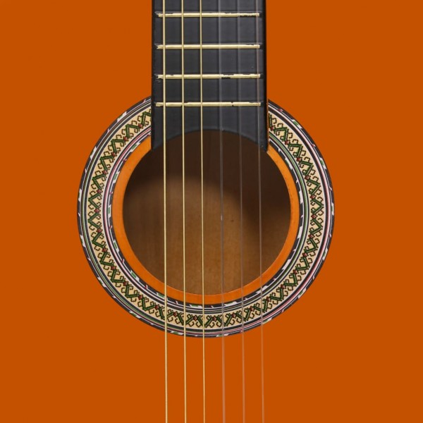 Guitarra clásica para principiantes madera tilo negro 4/4 39 M 2