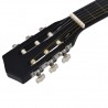 Guitarra clássica iniciantes/crianças 3/4 36 preto 5
