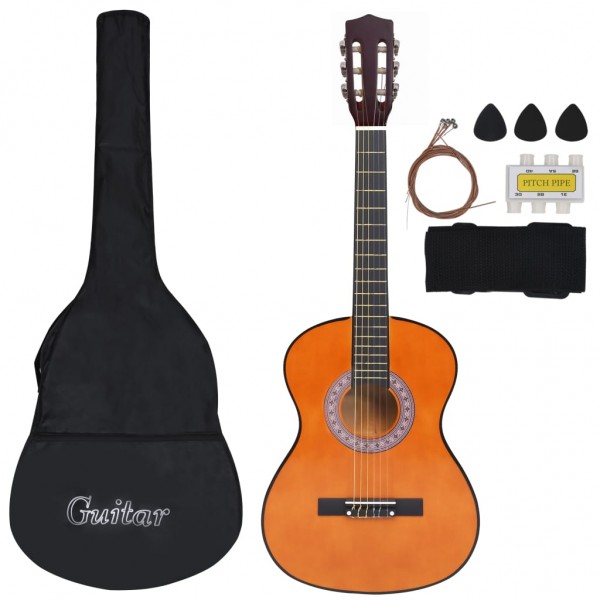 Set de guitarra clásica para niños principiantes 8 pzas 3/4 36 M 2