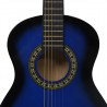 Guitarra clássica iniciantes/crianças 1/2 34 azul 5