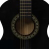 Guitarra clássica iniciantes/crianças 1/2 34 preto 5