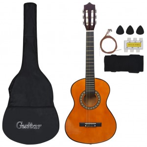 8 pcs conjunto guitarra clássica para iniciantes 1/2 34 H