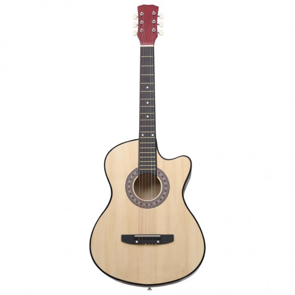 Guitarra acústica con cutaway 6 cuerdas madera tilo 38 M 2