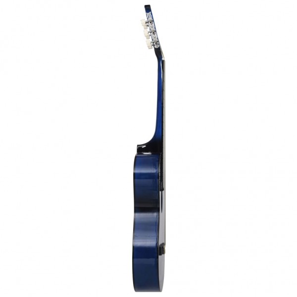 Guitarra clássica cutaway com 6 cordas 38 azul sombreado M 3