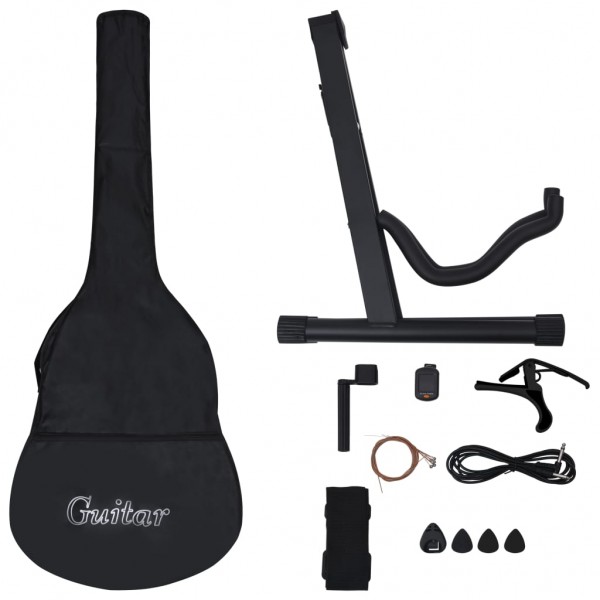 Set de guitarra occidental 12 pzas con ecualizador y 6 cuerdas M 4