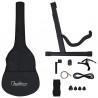 Set de guitarra occidental 12 pzas ecualizador y 6 cuerdas azul 4