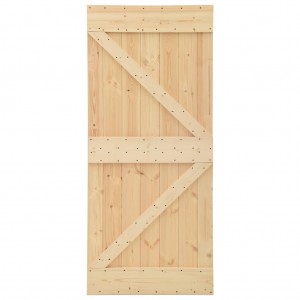 Puerta de madera maciza de pino 80x210 cm H