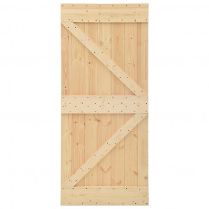 Puerta de madera maciza de pino 100x210 cm H