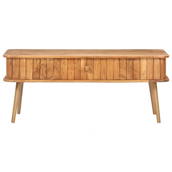 Mesa de centro madera maciza de acacia 100x50x40 cm M 3