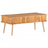 Mesa de centro madera maciza de acacia 100x50x40 cm 5