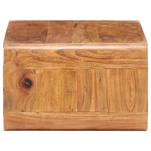 Mesa de centro de madera maciza de acacia 90x50x30 cm M 3