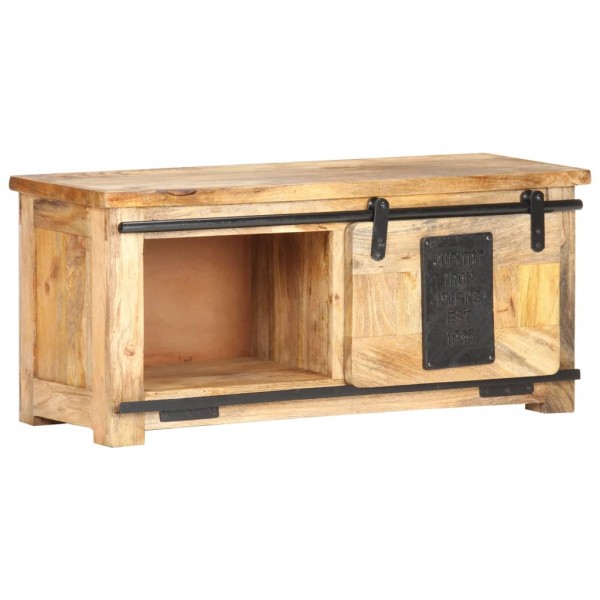 Mueble para TV madera maciza de mango 90x35x40 cm D