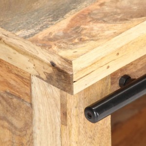 Mueble para TV madera maciza de mango 90x35x40 cm H