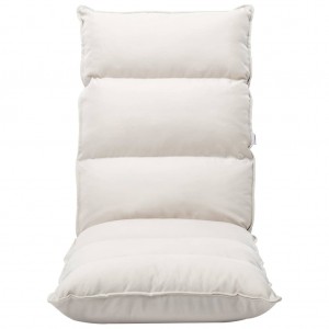 Tumbona de suelo plegable de tela crema H