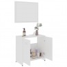 Conjunto de muebles de baño madera contrachapada blanco 3